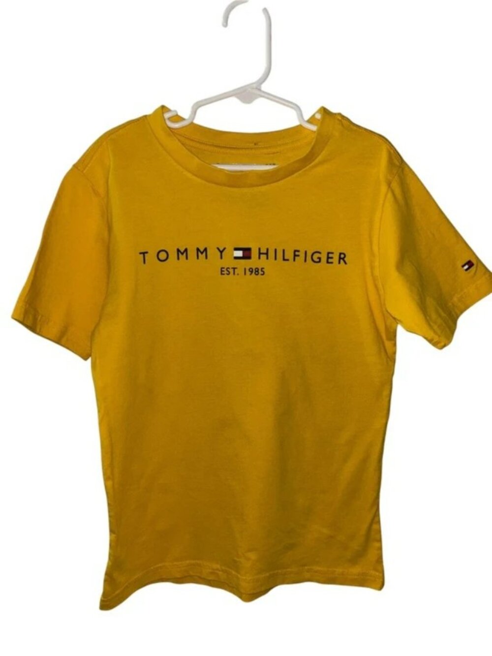 Camiseta Tommy Hilfiger niño talla 7 amarilla
